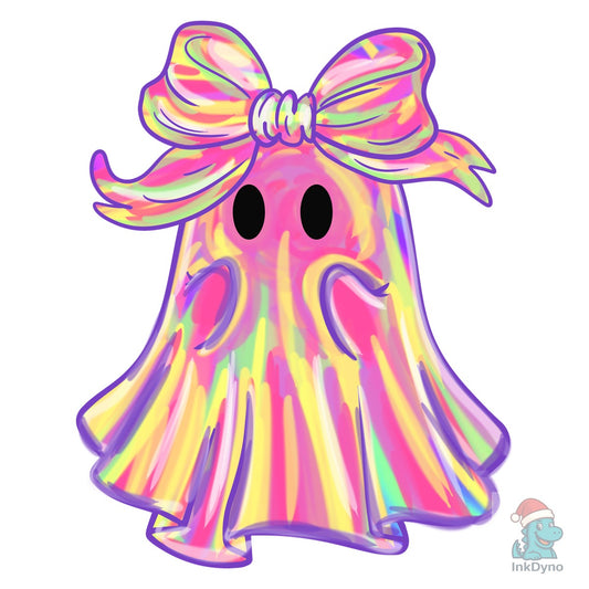 Pink Ghost Halloween Cute Ghost - DTF Transfer