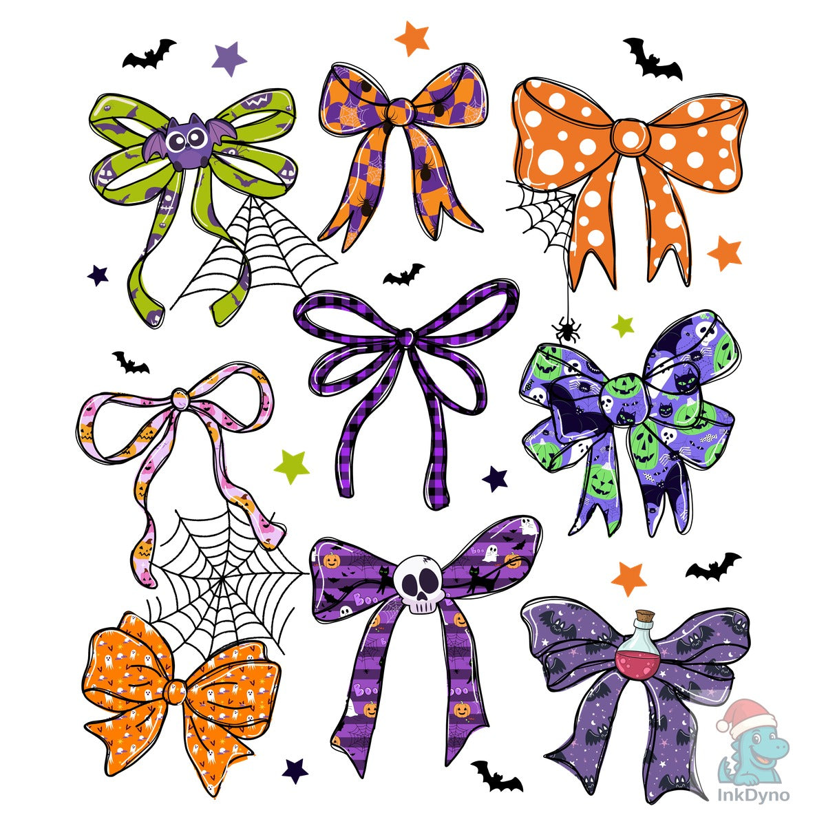 Spooky Halloween Coquette Bow