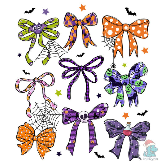 Spooky Halloween Coquette Bow - DTF Transfer