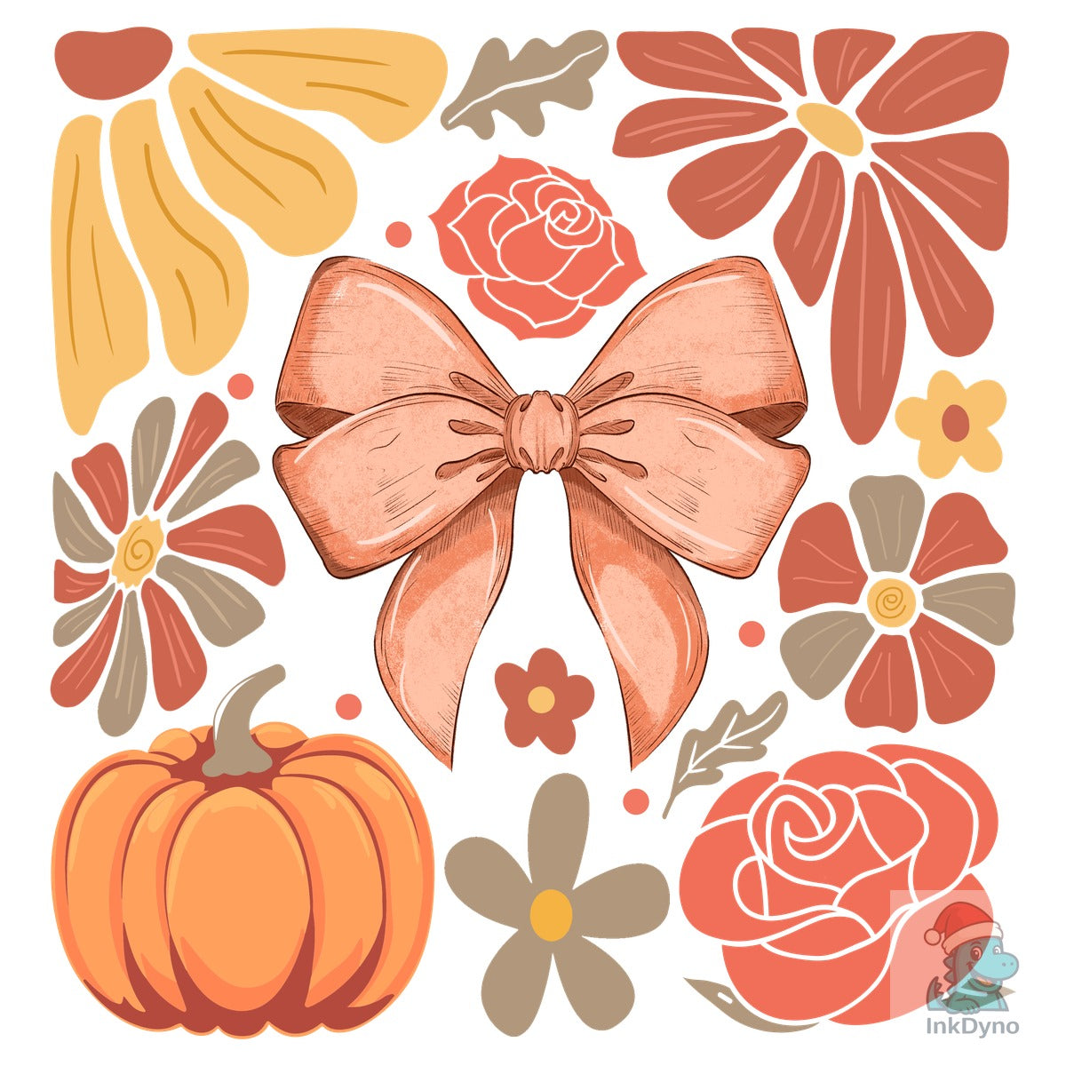 Boho Fall Pumpkin Bow
