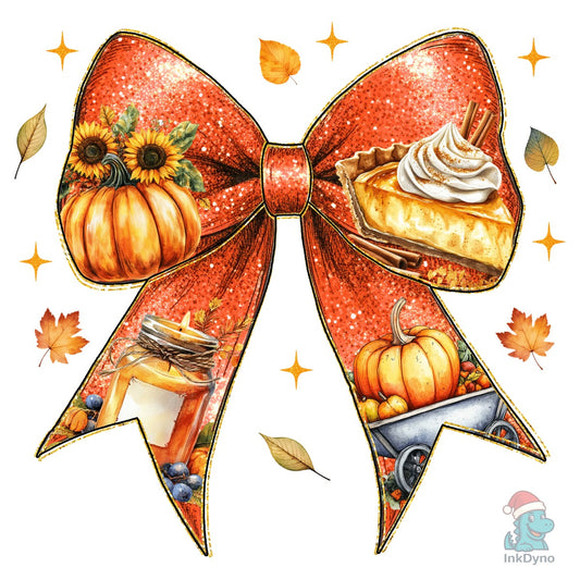 Fall Coquette Bow Fall Vibes - DTF Transfer