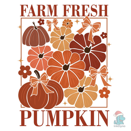 Fall Pumpkin Coquette Fall Vibes - DTF Transfer