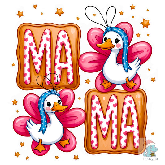 Floral Mama Goose Mama Goose - DTF Transfer