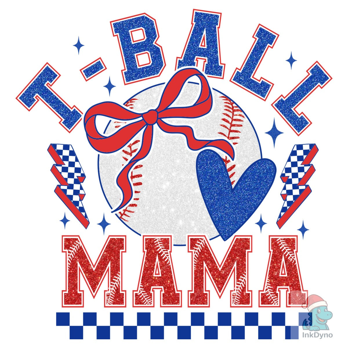 T-Ball Mama Red White Blue