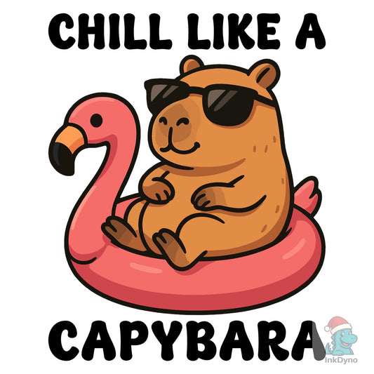 Chill Like a Capybara T-Shirt - DTF Transfer