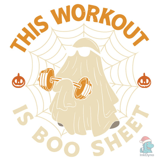 Gym Fitness Funny Ghost Halloween - DTF Transfer