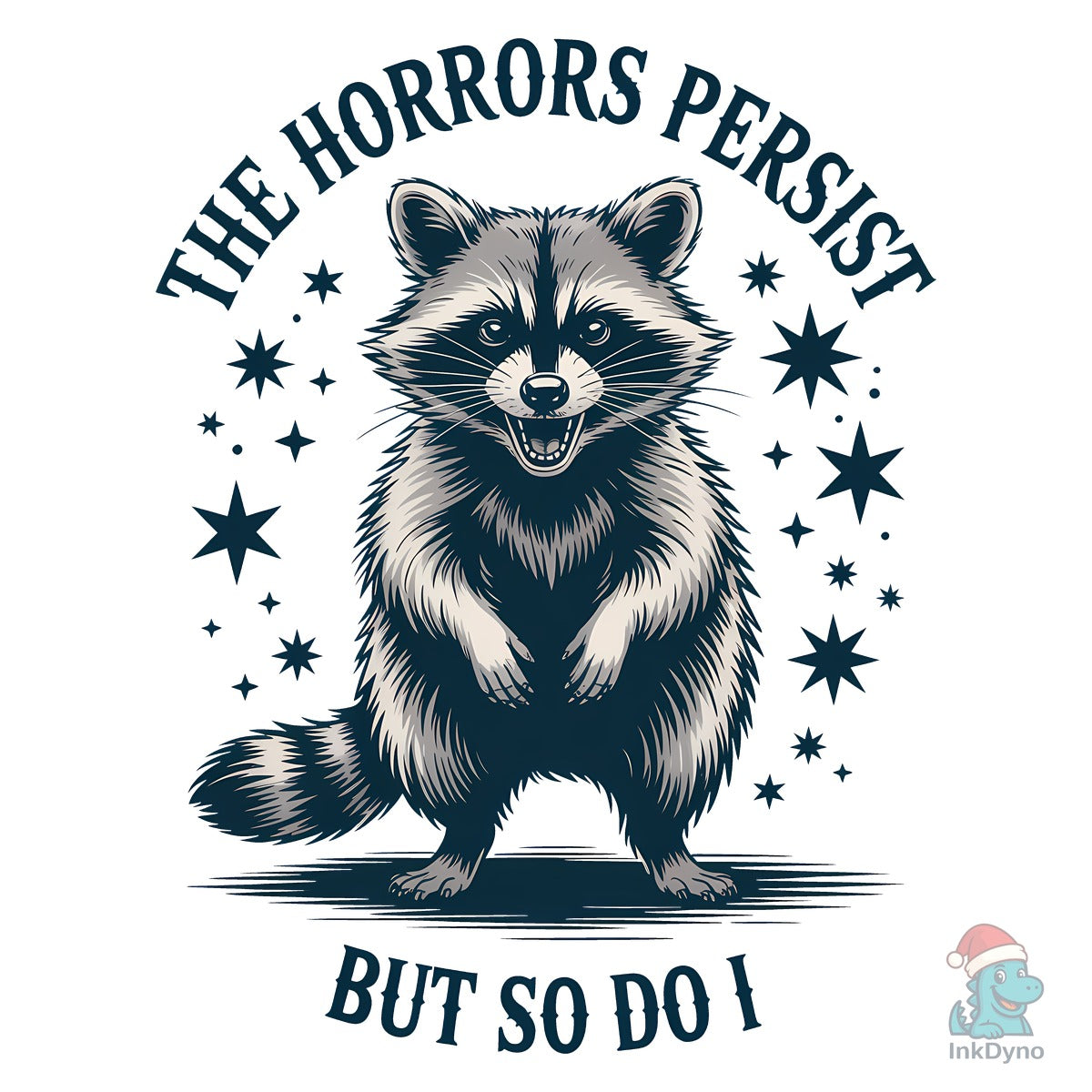 The Horrors Persist Raccoon T-Shirt
