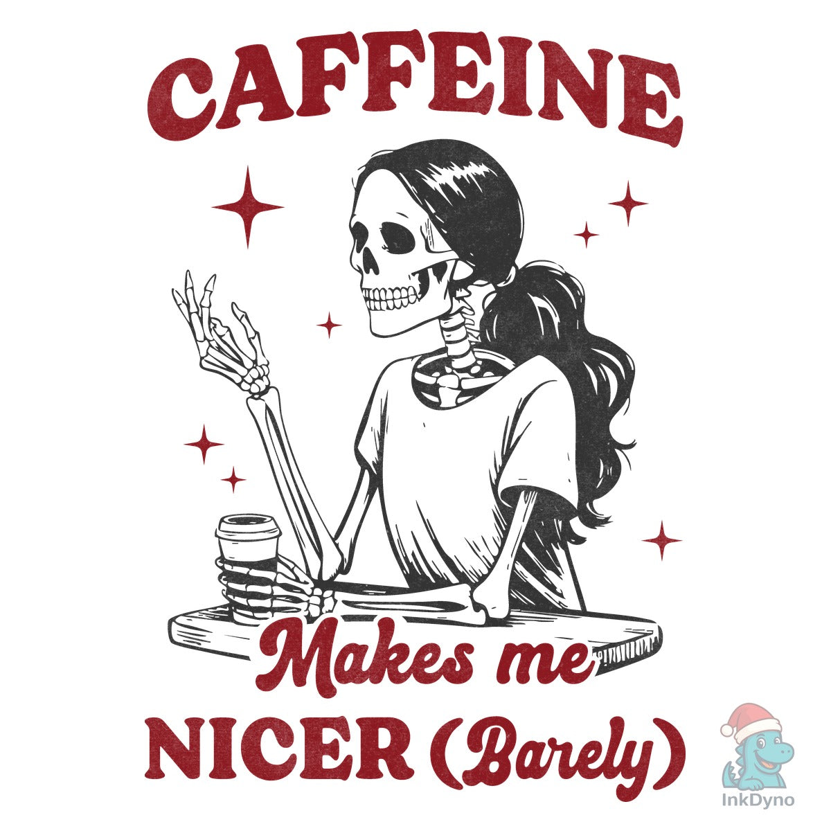 Funny Halloween Skeleton Caffeine