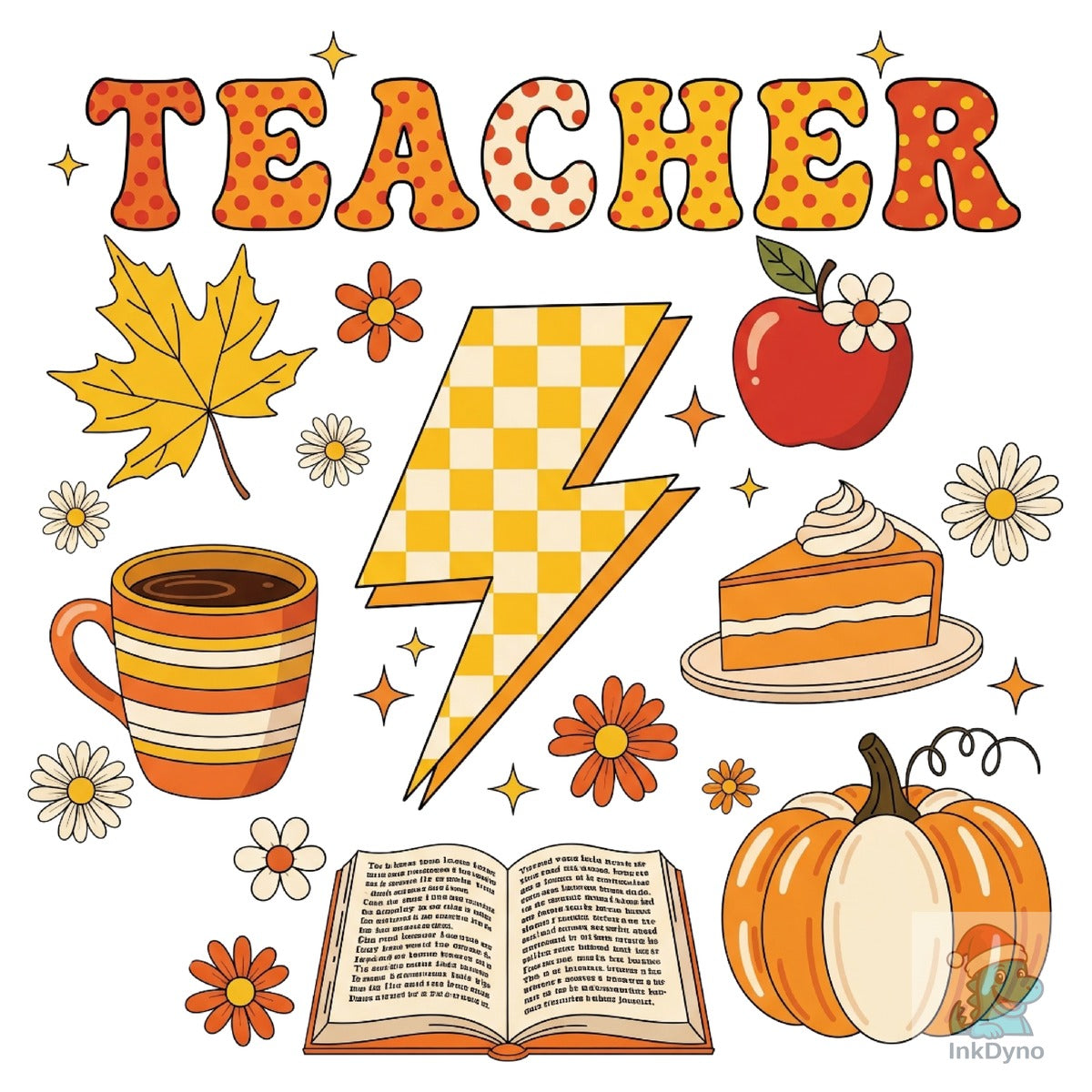 Fall Teacher Retro Fall