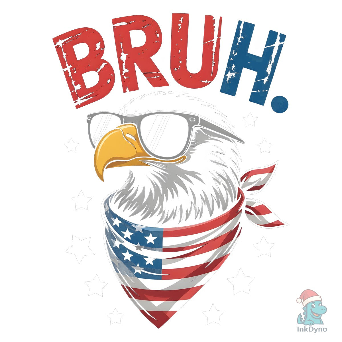 Bald Eagle with Sunglasses & Patriotism