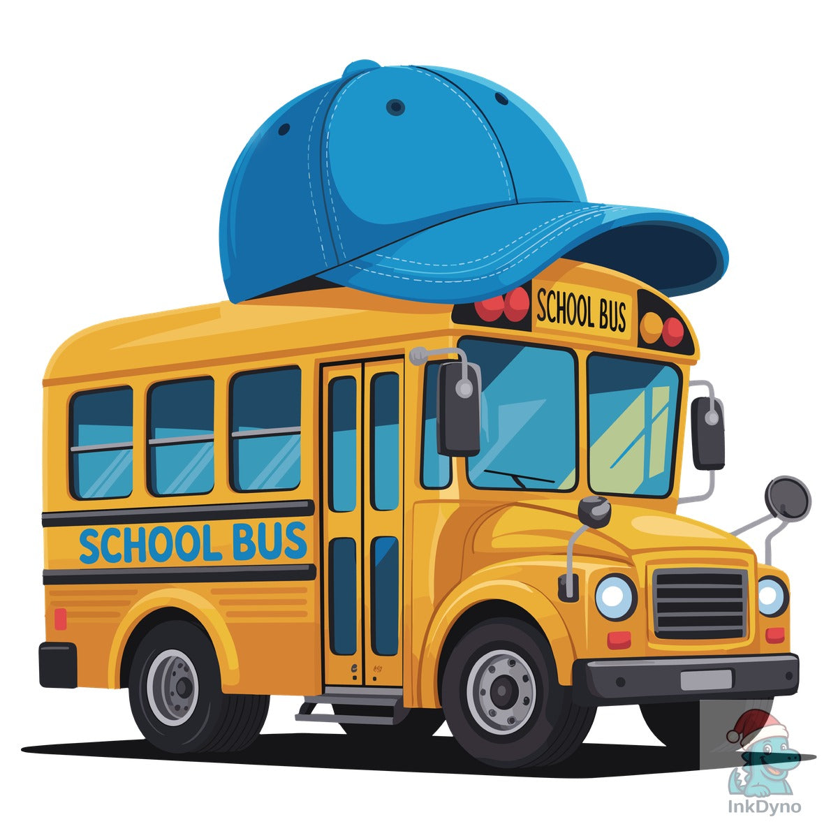 School Bus Boy Blue Cap