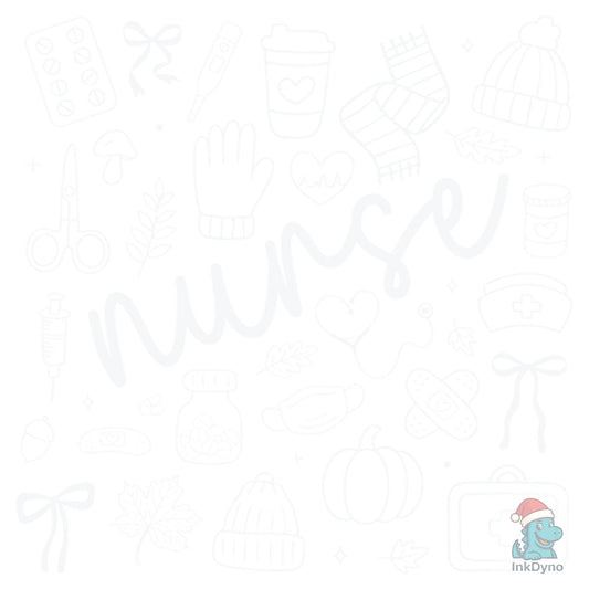 Fall Nurse Retro Autumn Nurse Doodle - DTF Transfer