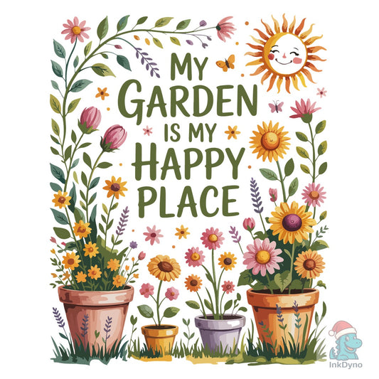 Gardening Watercolor Design Template - DTF Transfer