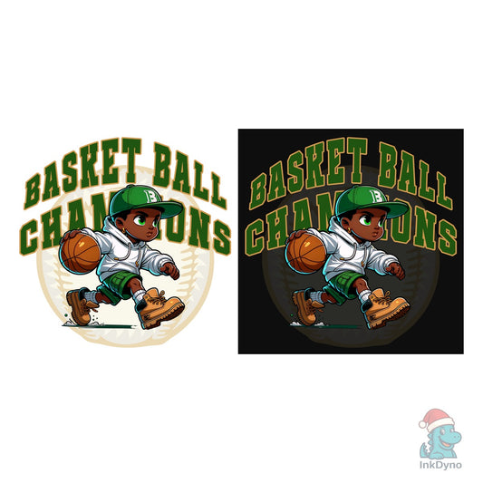 Basketball Champions Mascot - DTF Transfer