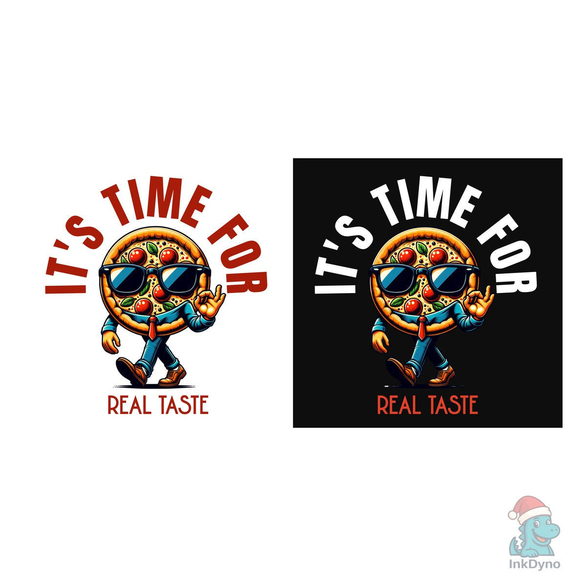 Cool Pizza Mascot Logo Design