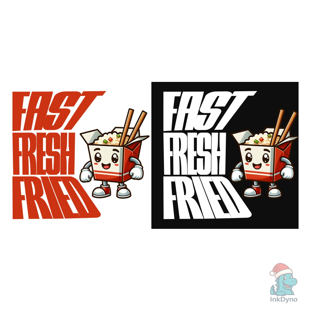 Fast Fresh Fried Food Mascot