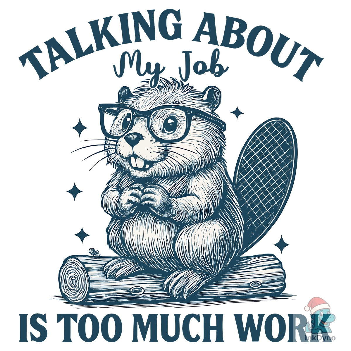 "Funny Beaver Work T-Shirt for Adults"