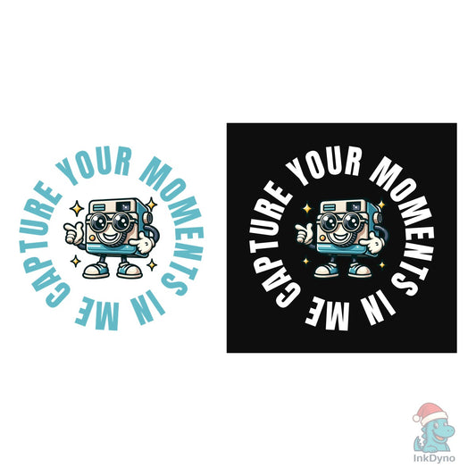 Capture Your Moments Camera Design - DTF Transfer