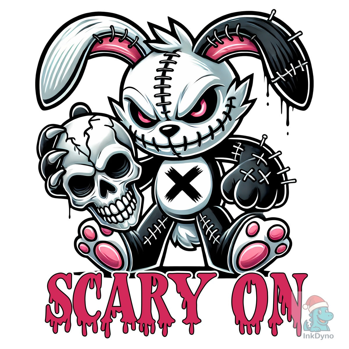 Scary on Creepy Halloween Bunny