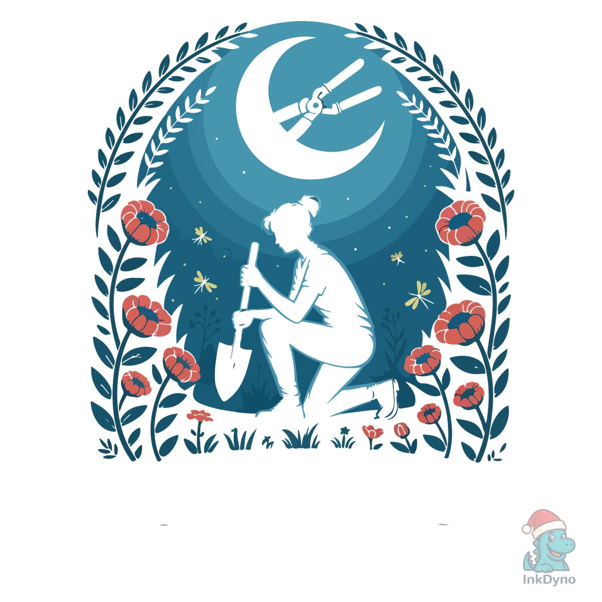 Gardener Weeder Vector T-shirt Design