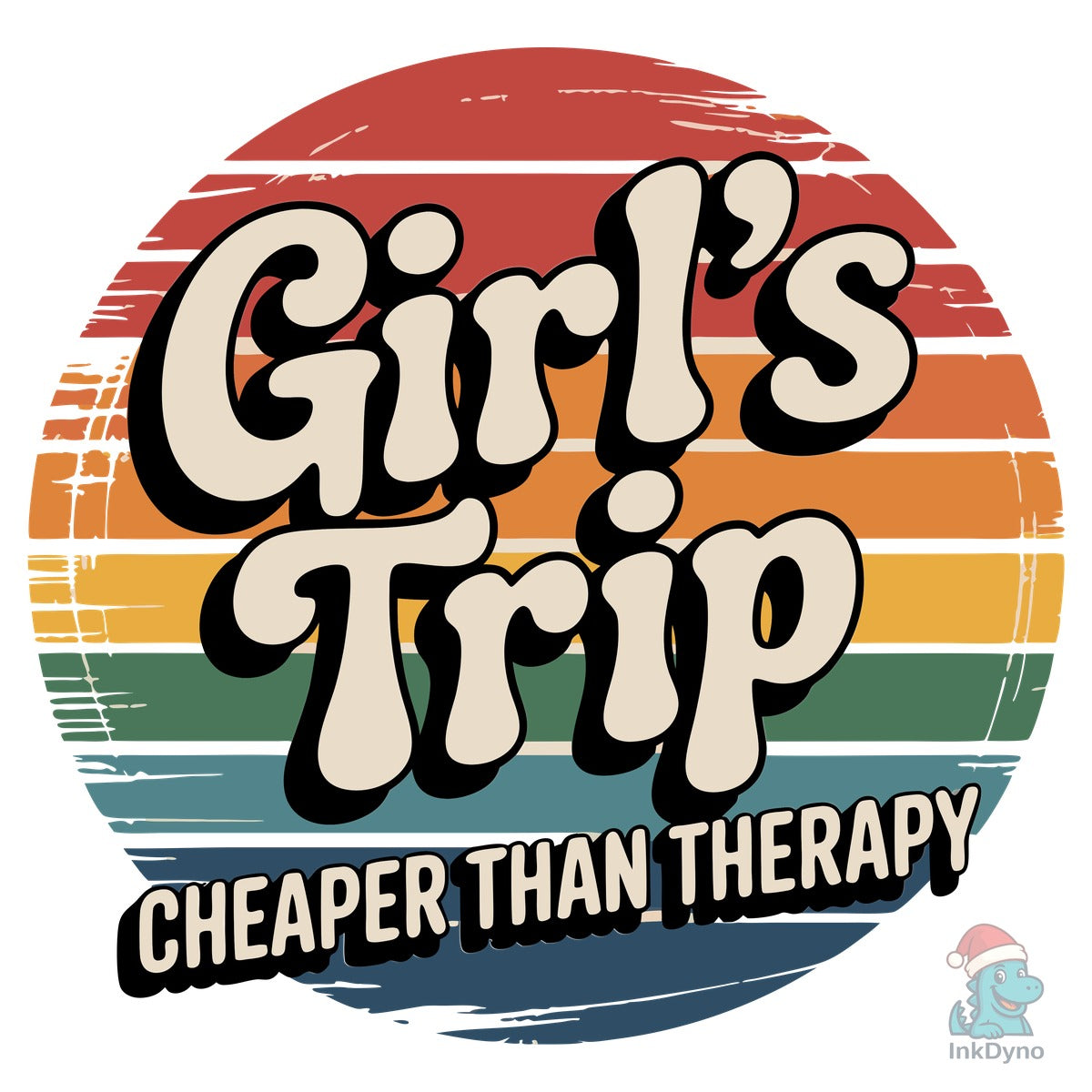 Girl's Trip Retro Style Travel Graphic