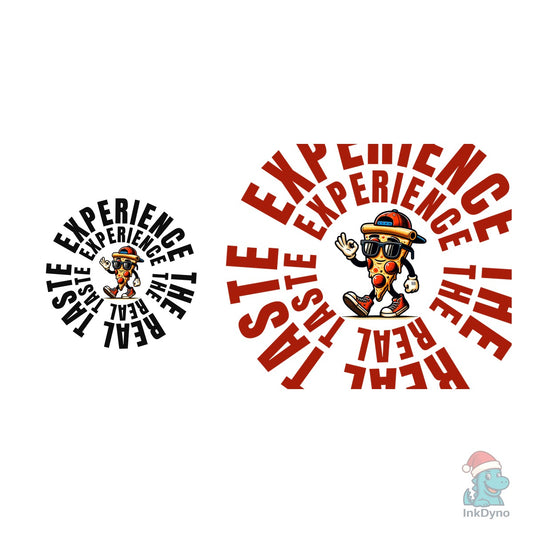 Cool Pizza Slice Typography Design - DTF Transfer