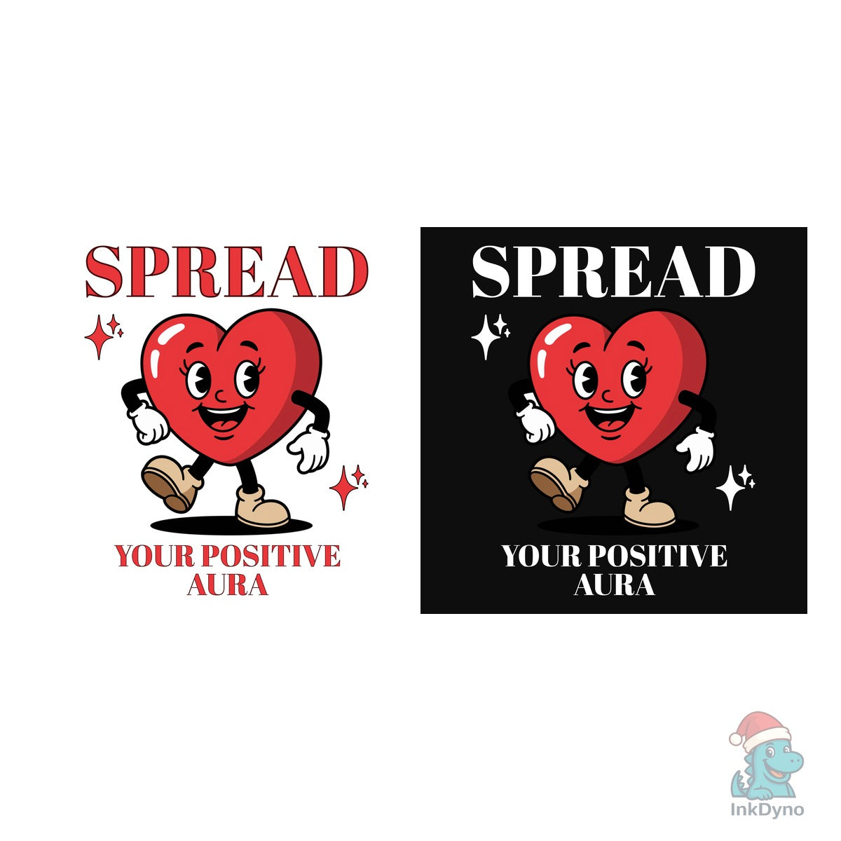 Positive Aura Cute Heart Character