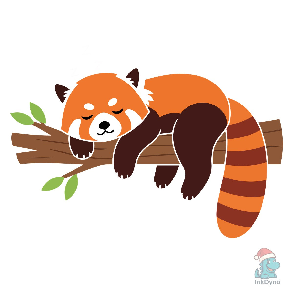 Funny Red Panda Lazy T-Shirt Design