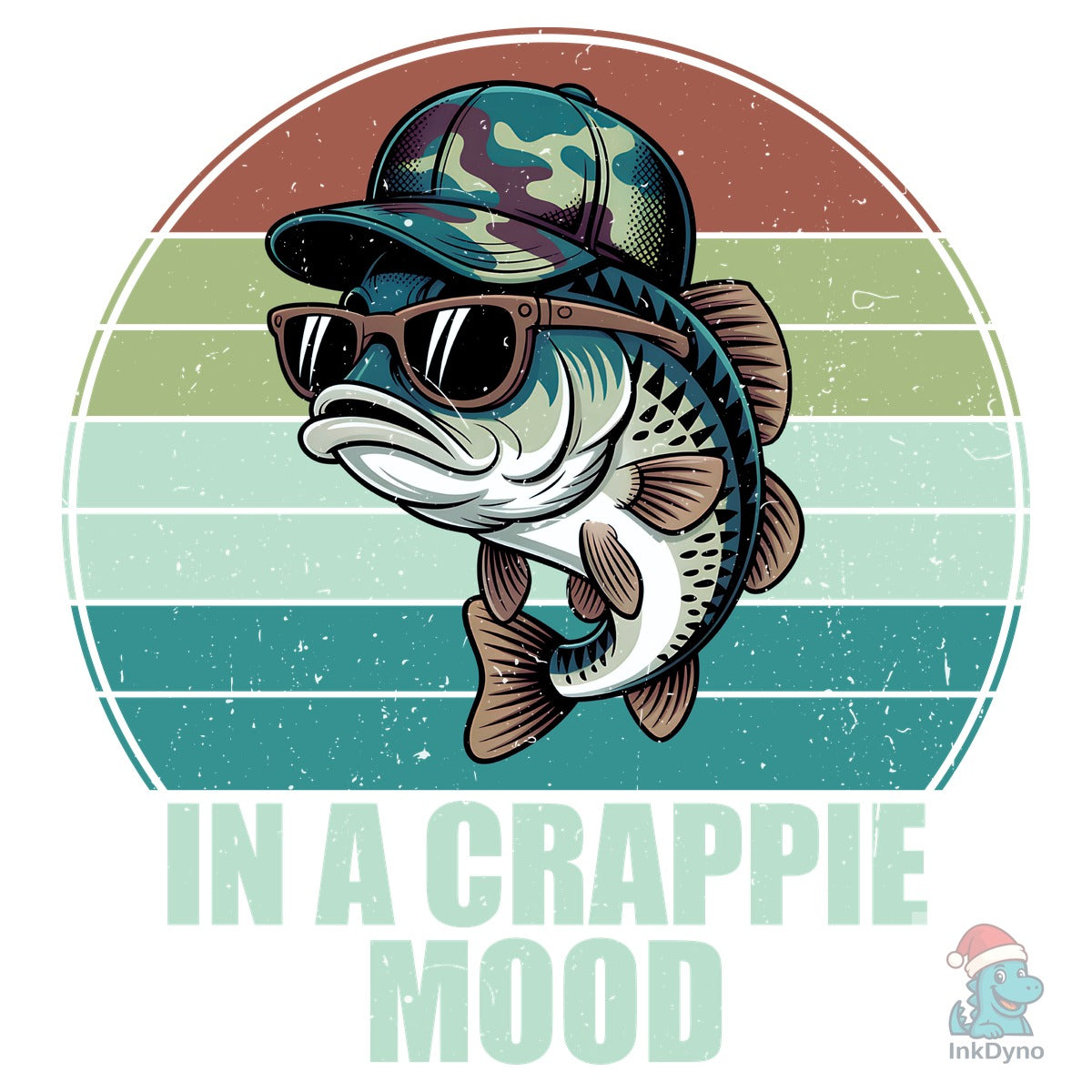 In a Crappie Mood Fishing Tshirt