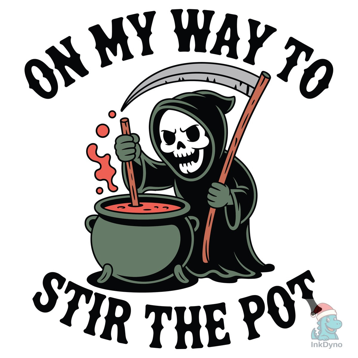 On My Way to Stir the Pot Skeleton