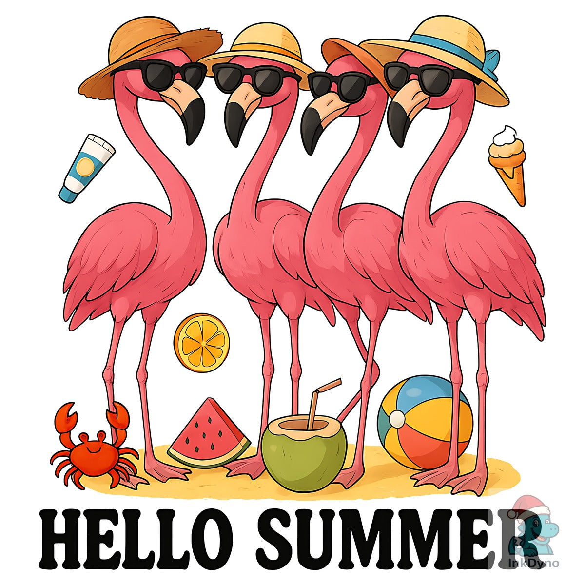 Hello Summer T-Shirt Design