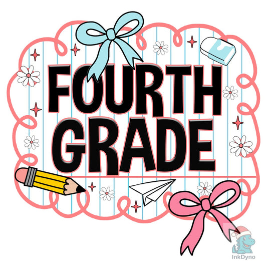 Fourth Grade Shirt Back to School - DTF Transfer