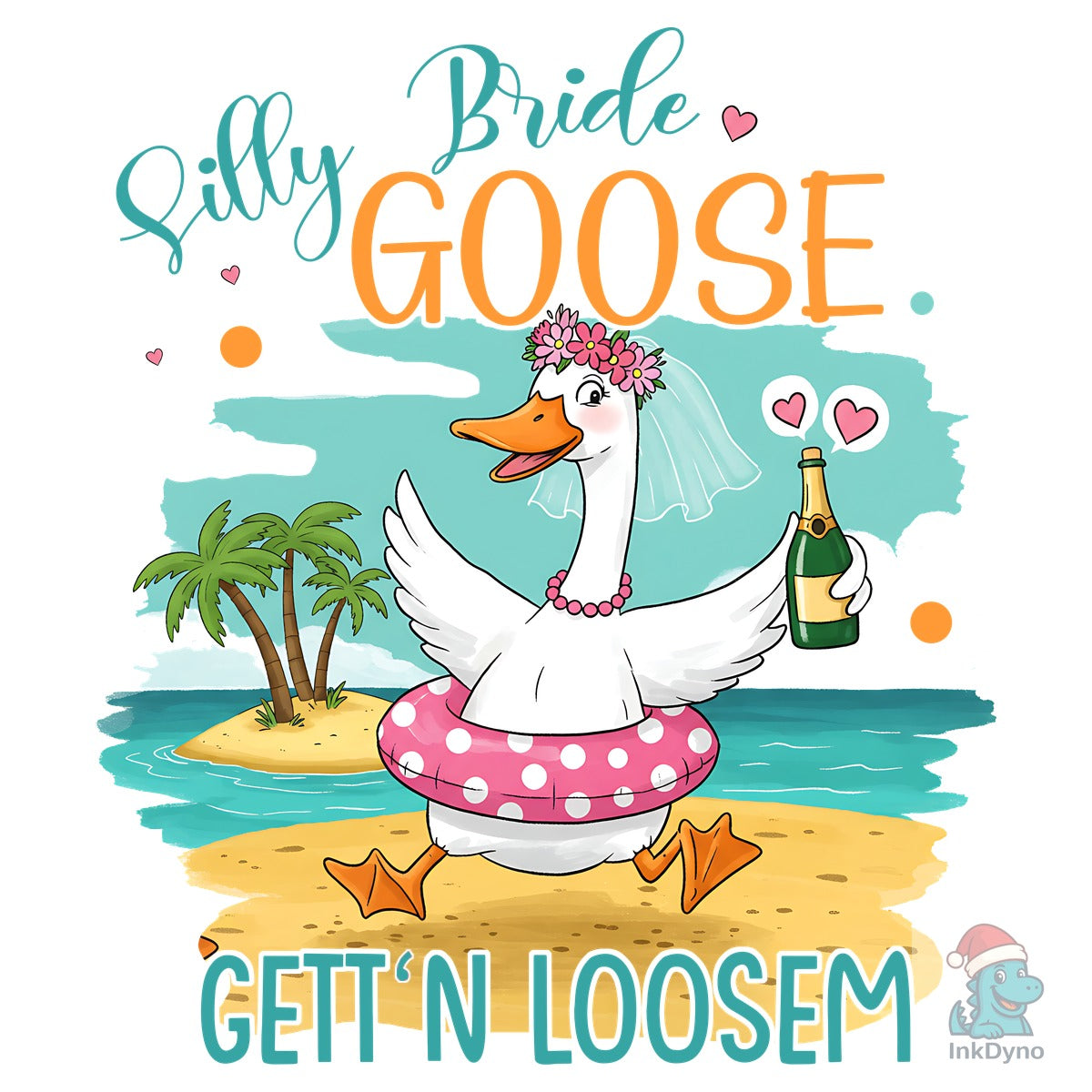 Silly Beach Bachelorette T-Shirt Design