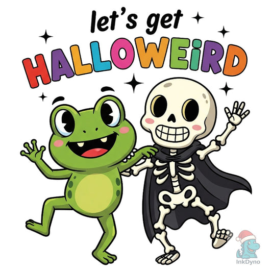 Halloween Funny Frog Skeleton Dance - DTF Transfer