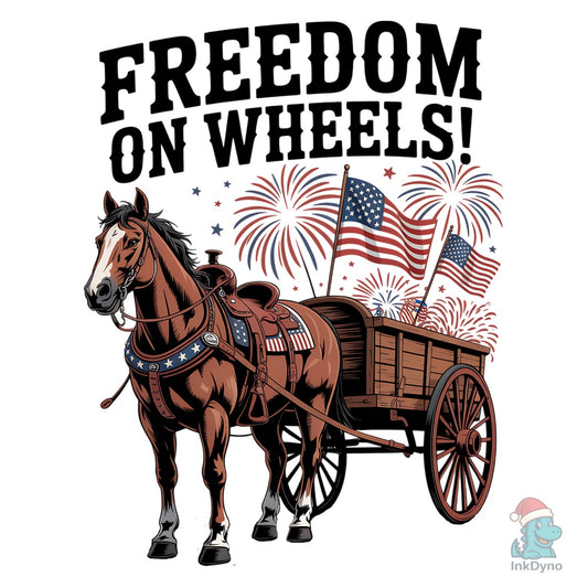 Patriotic Horse Cowboy 4th of July Shirt - DTF Transfer
