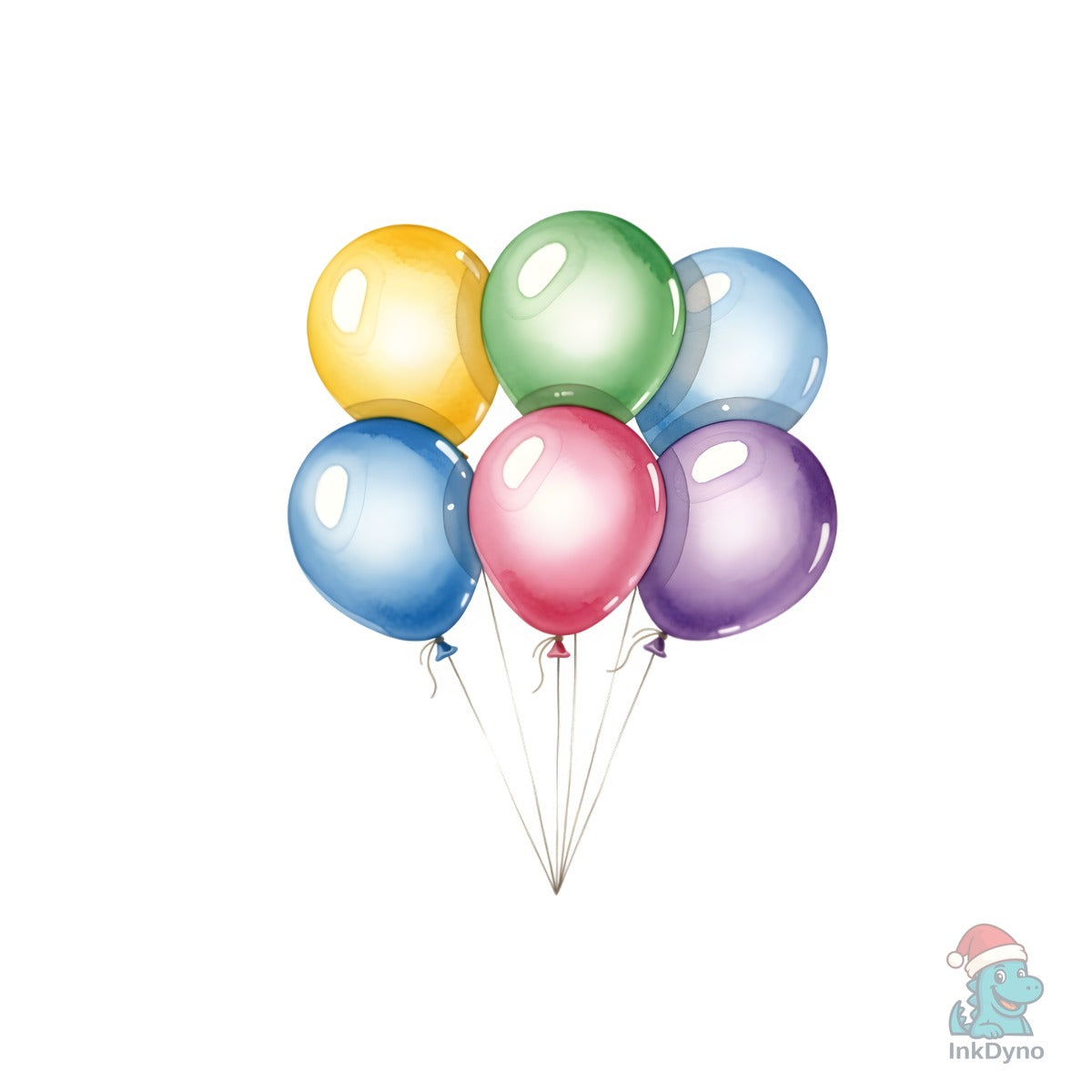 Colorful Balloon Watercolor