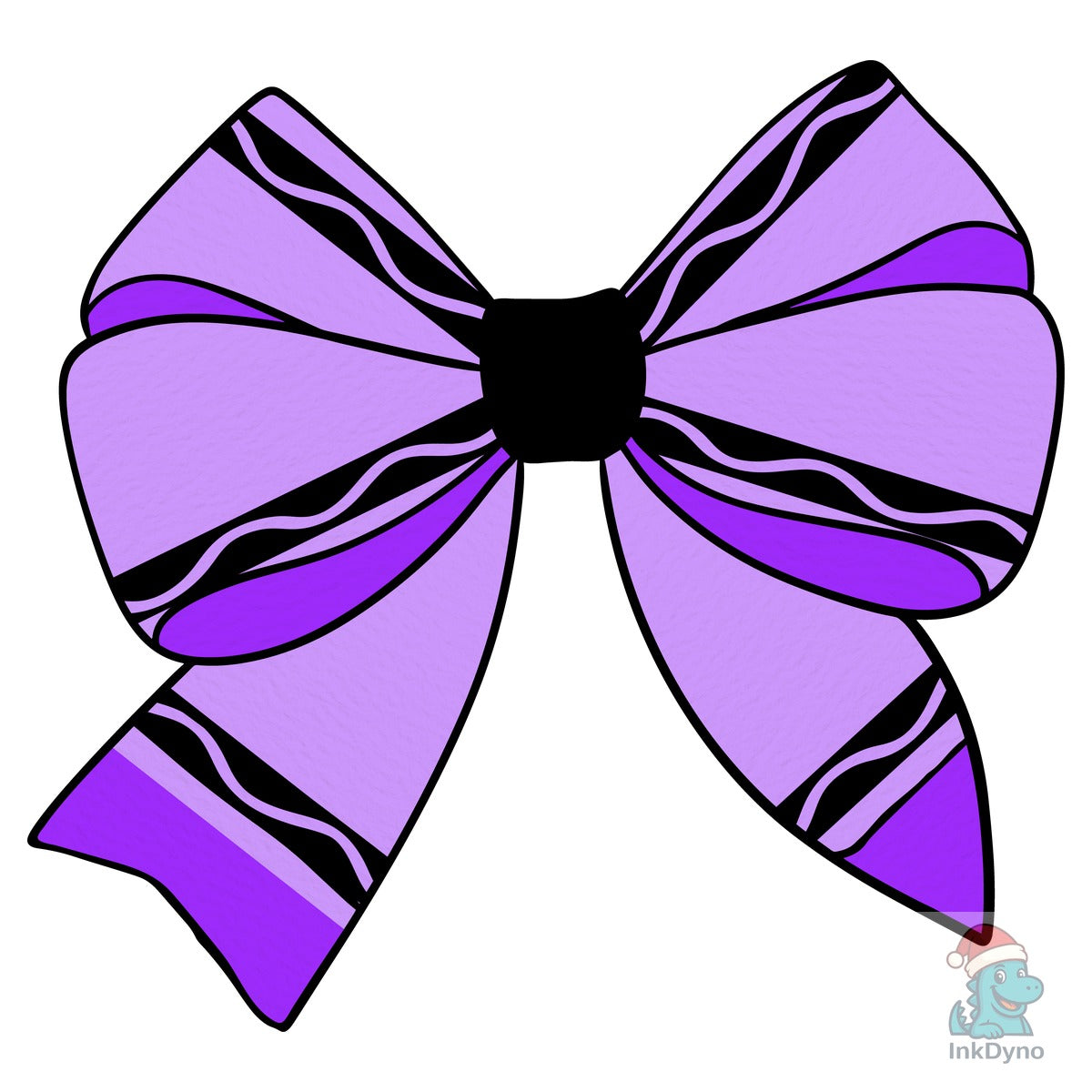 Purple Crayon Coquette Bow
