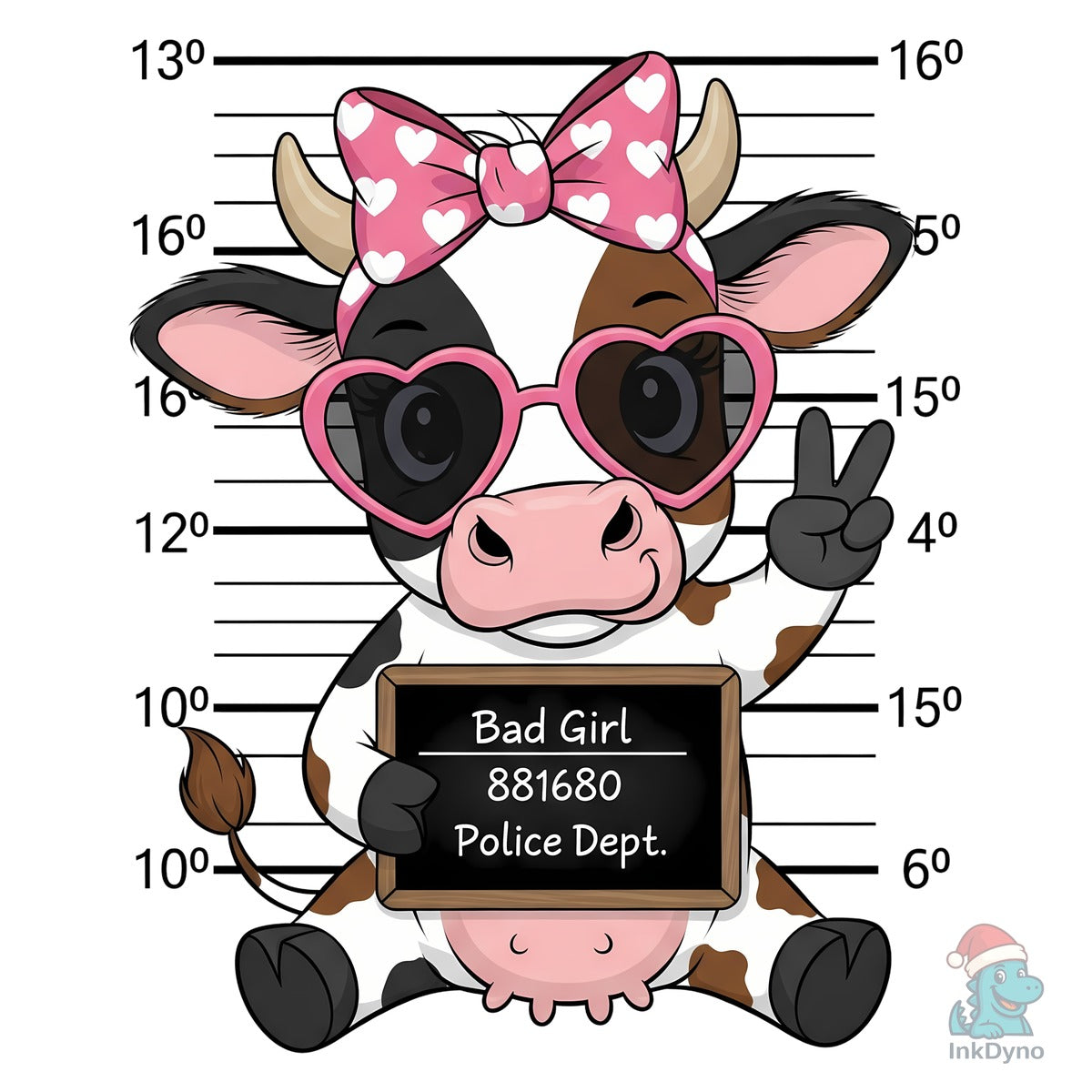 Bad Girl Cow Mugshot