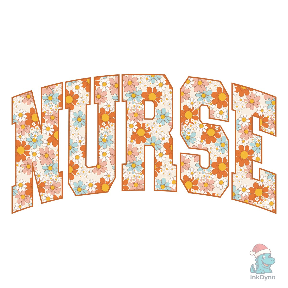 Boho Flower Nurse Nurse Floral