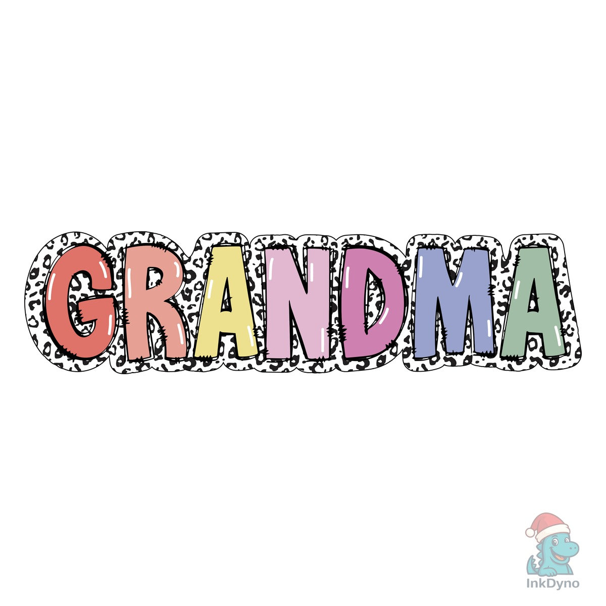 Pastel Leopard GRANDMA Mother