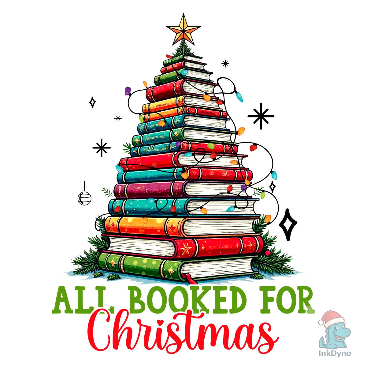 All Booked for Christmas T Shirt