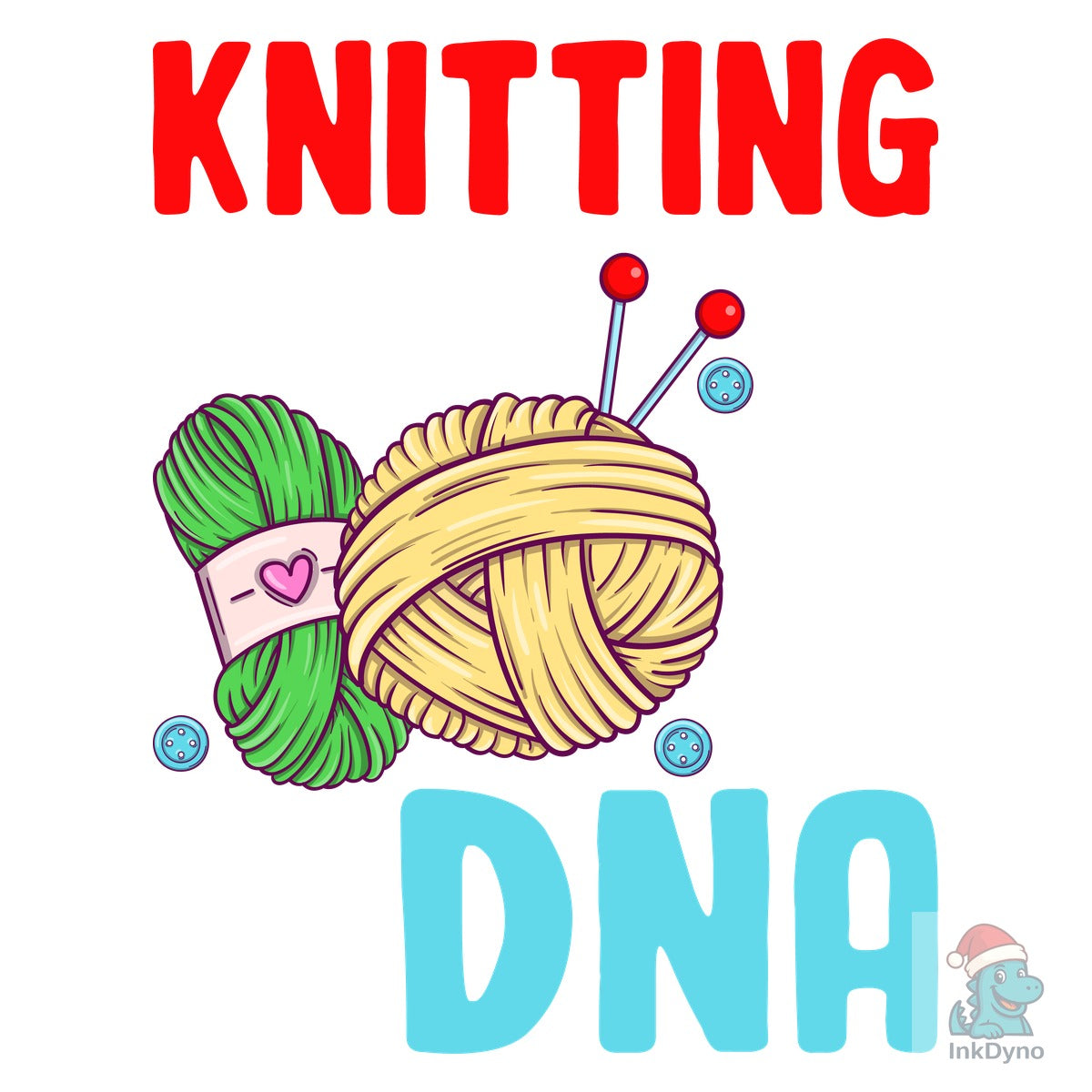 Knitting It's in My DNA T-Shirt Design