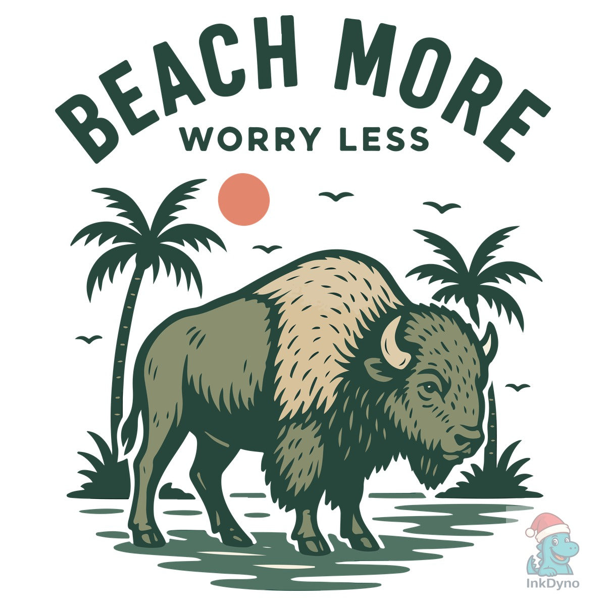 Beach More Worry Less Vintage T-Shirt
