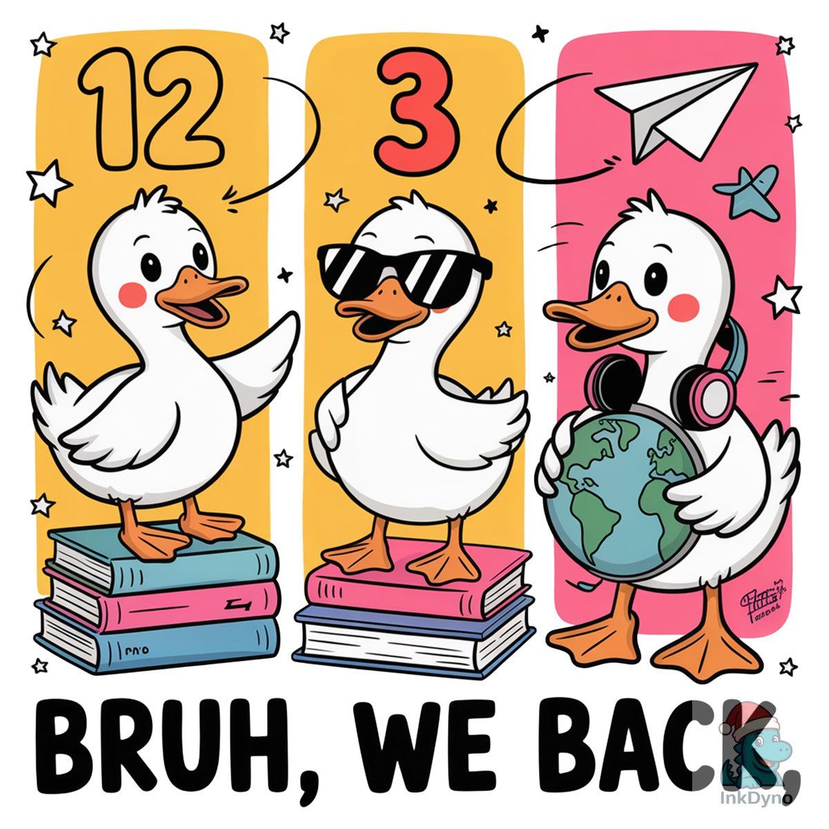Funny Back to School Goose