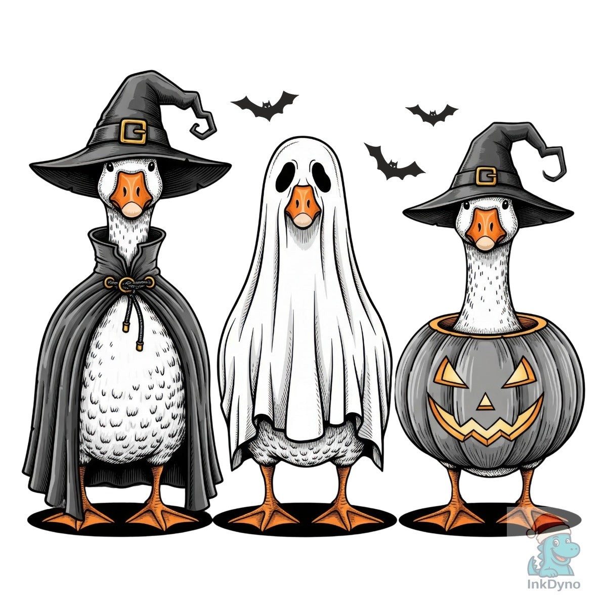 Halloween Geese Spooky Goose Clipar