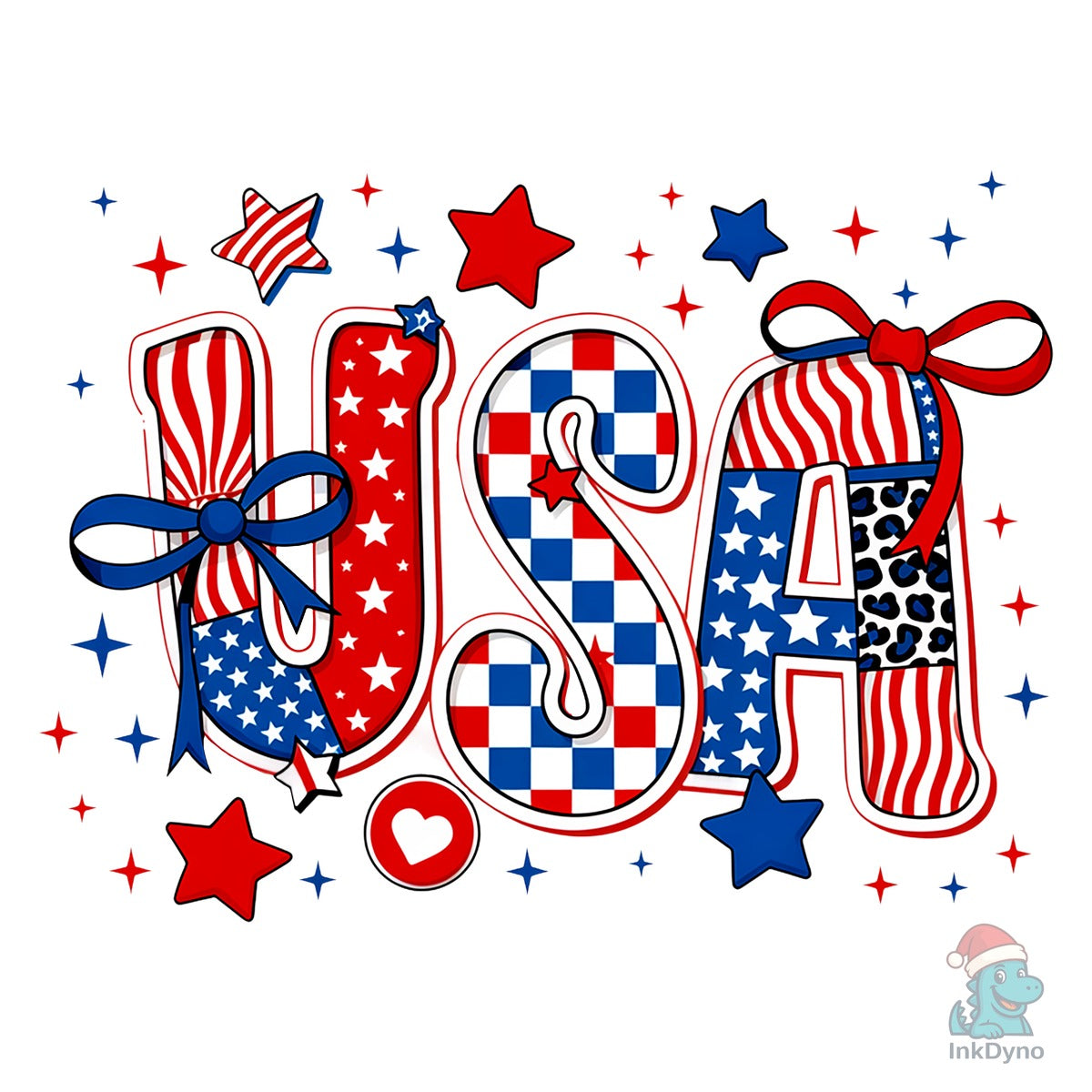 USA 4th of July Retro America