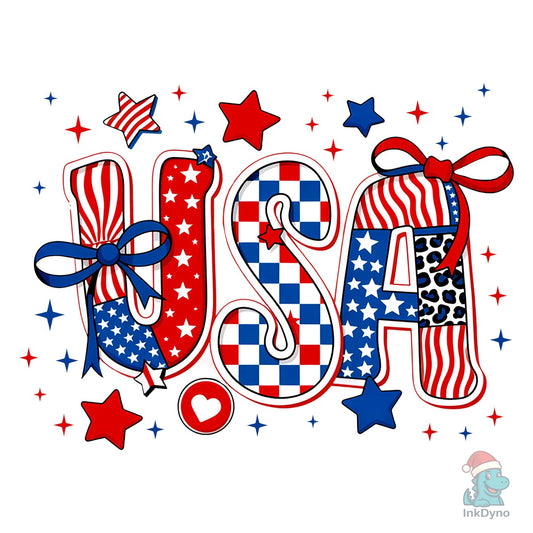 USA 4th of July Retro America - DTF Transfer