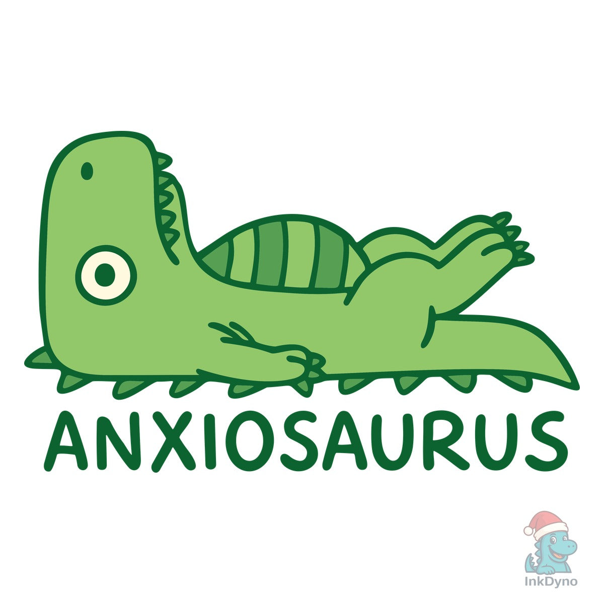 Anxiousaurus Mental Health Anxiety Pun
