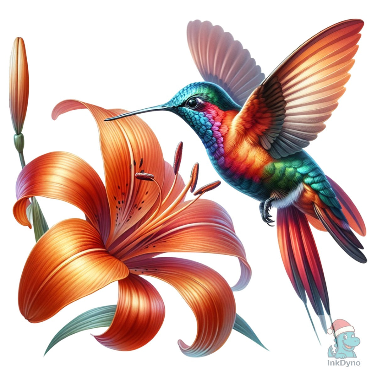 Colorful Flower Hummingbird