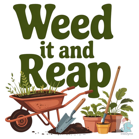 Cute Garden Tools and Plants T-Shirt - DTF Transfer